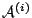 ${\cal A}^{(i)}$