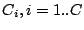 $C_i, i = 1..C$