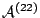 $\mathcal{A}^{(22)}$
