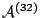 $\mathcal{A}^{(32)}$